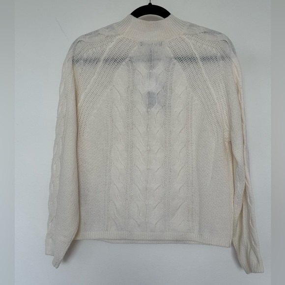 Banana Republic ivory white mixed wool sweater, size S - Picture 4 of 9
